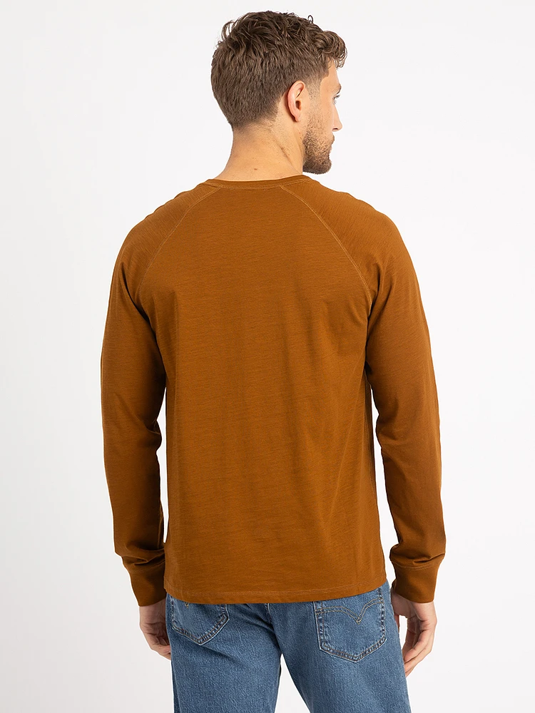 lucas long sleeve henley t-shirt