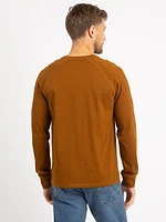 lucas long sleeve henley t-shirt