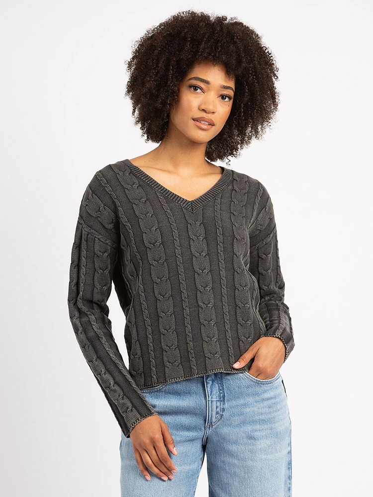 zarina v neck sweater