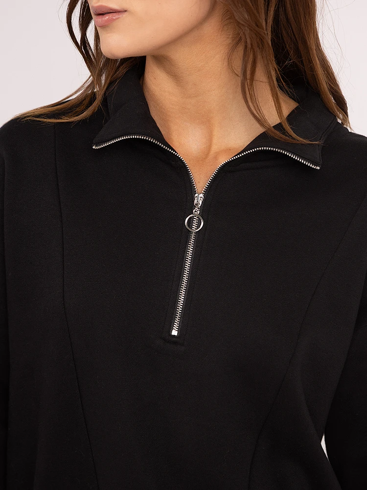 tatum 1/4 zip mock neck sweatshirt