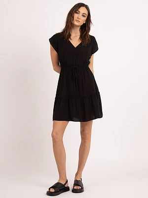 maren v neck mini dress