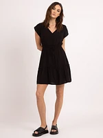 maren v neck mini dress