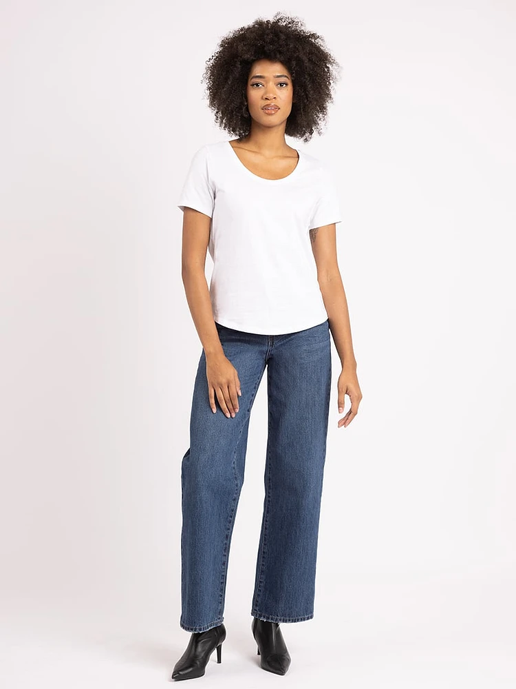 saige scoop neck t-shirt