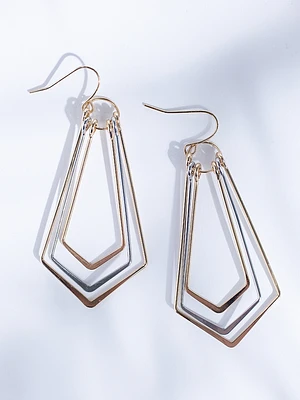 geo shaped earring