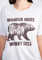wander more t-shirt