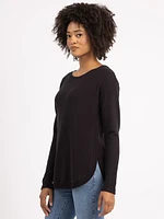 logan scoop neck top