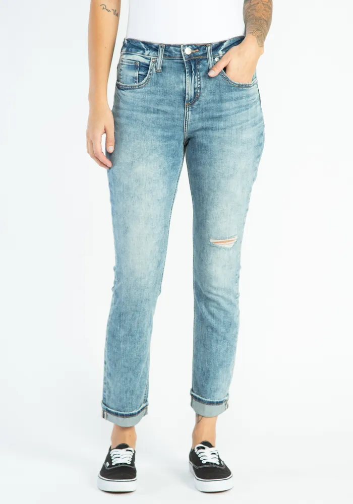 beau mid rise slim leg jeans