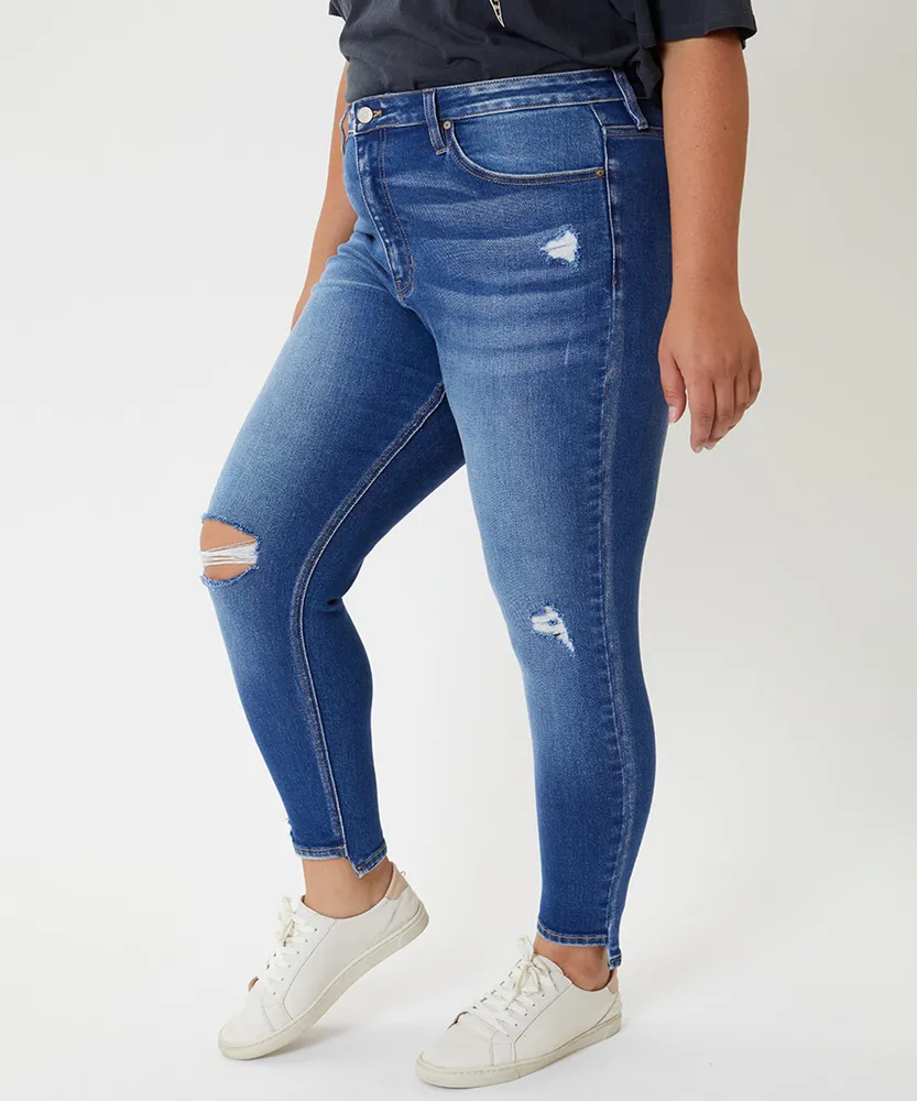 high rise skinny jeans