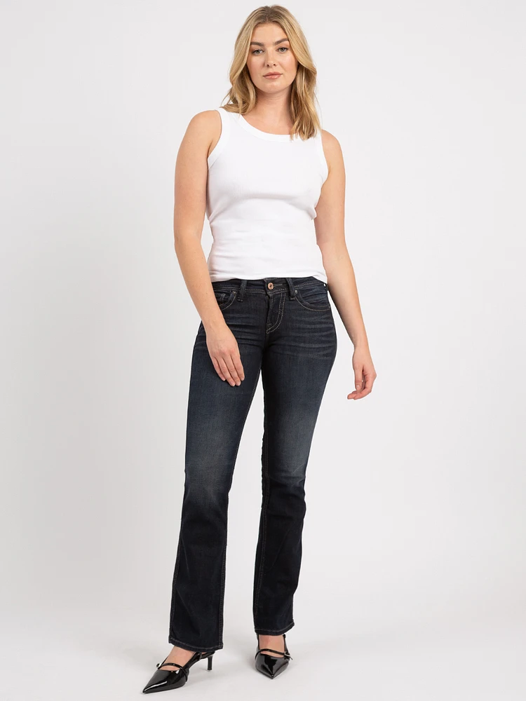 suki mid rise slim bootcut jeans