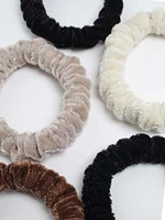 5 pack velvet hair ties