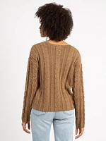 zarina v neck sweater