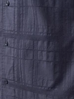 louis plaid textured 1 pkt shirt