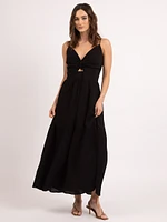 romy vneck maxi dress