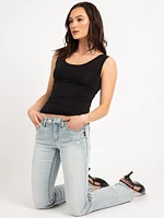 tuesday low rise slim bootcut jeans