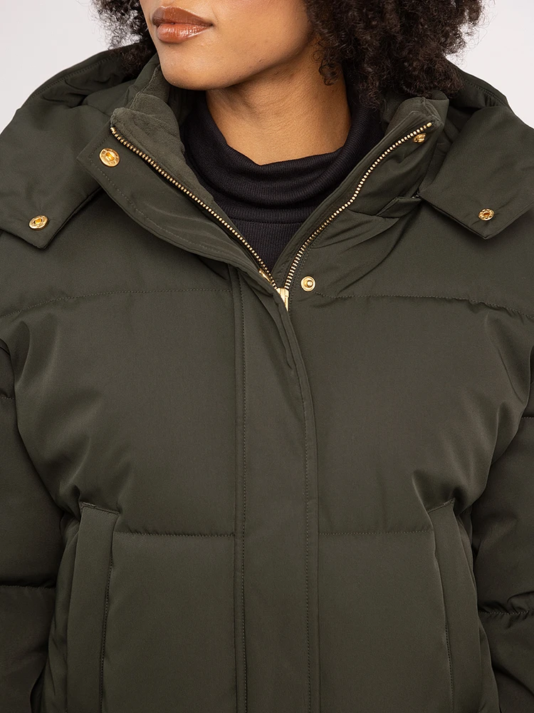 alyeska short puffer jacket