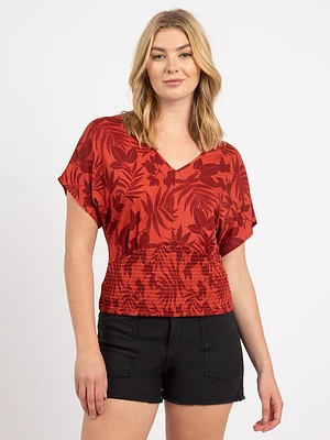 v-neck batwing top