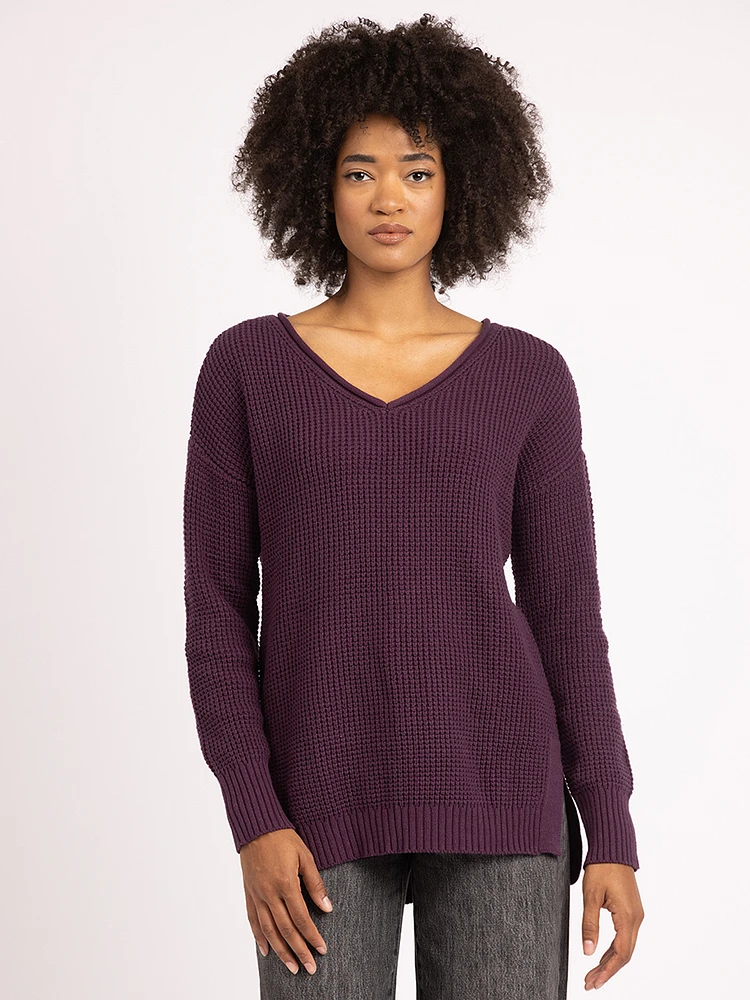 nevis v neck sweater