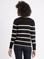 liesel crew neck stripe sweater