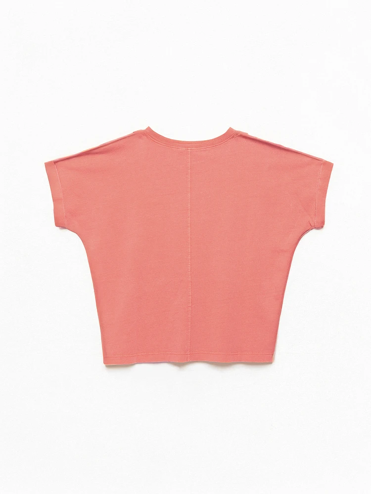 jolie crew neck washed tee