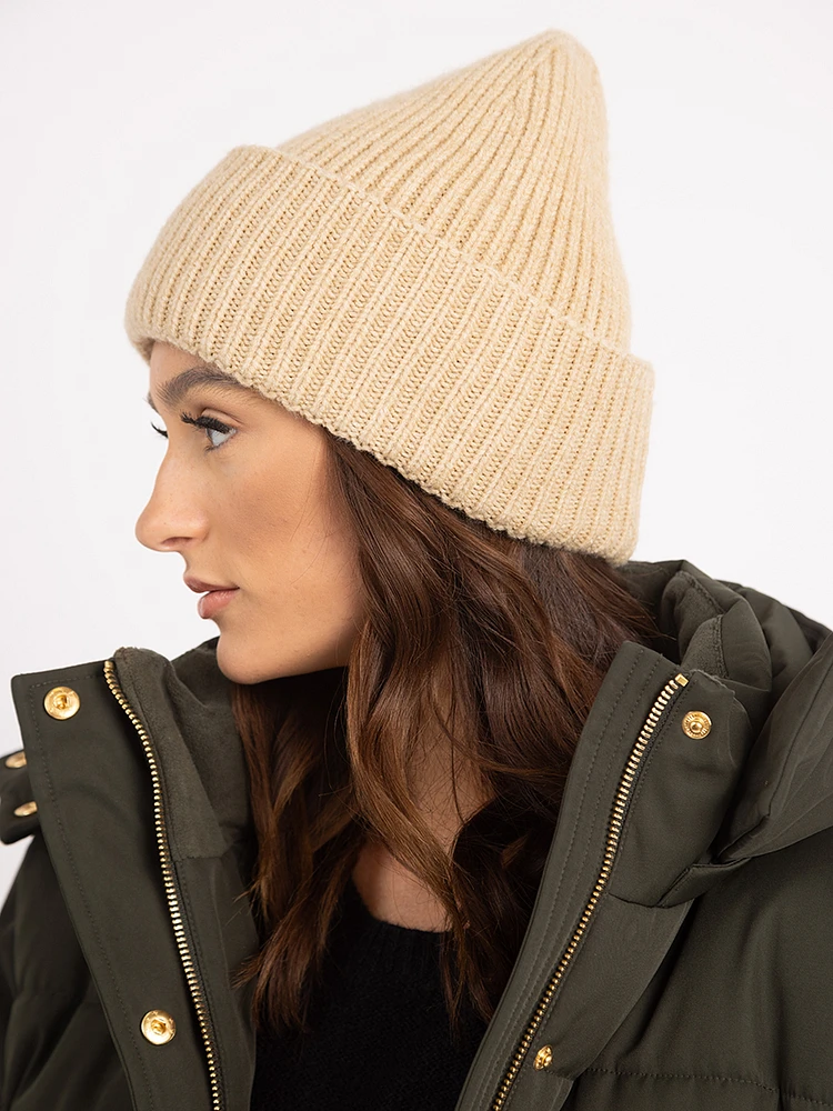 thick ribbed winter beanie