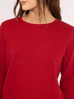 analise crew neck lounge top