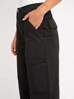 buffy high rise utility crop black