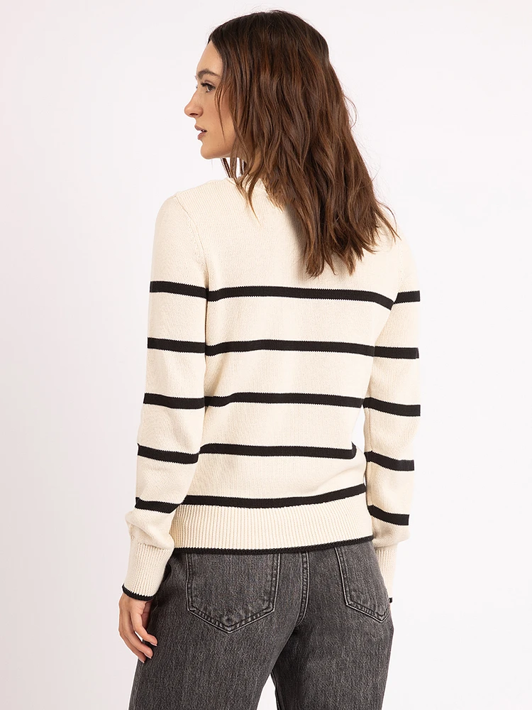 liesel crew neck stripe sweater