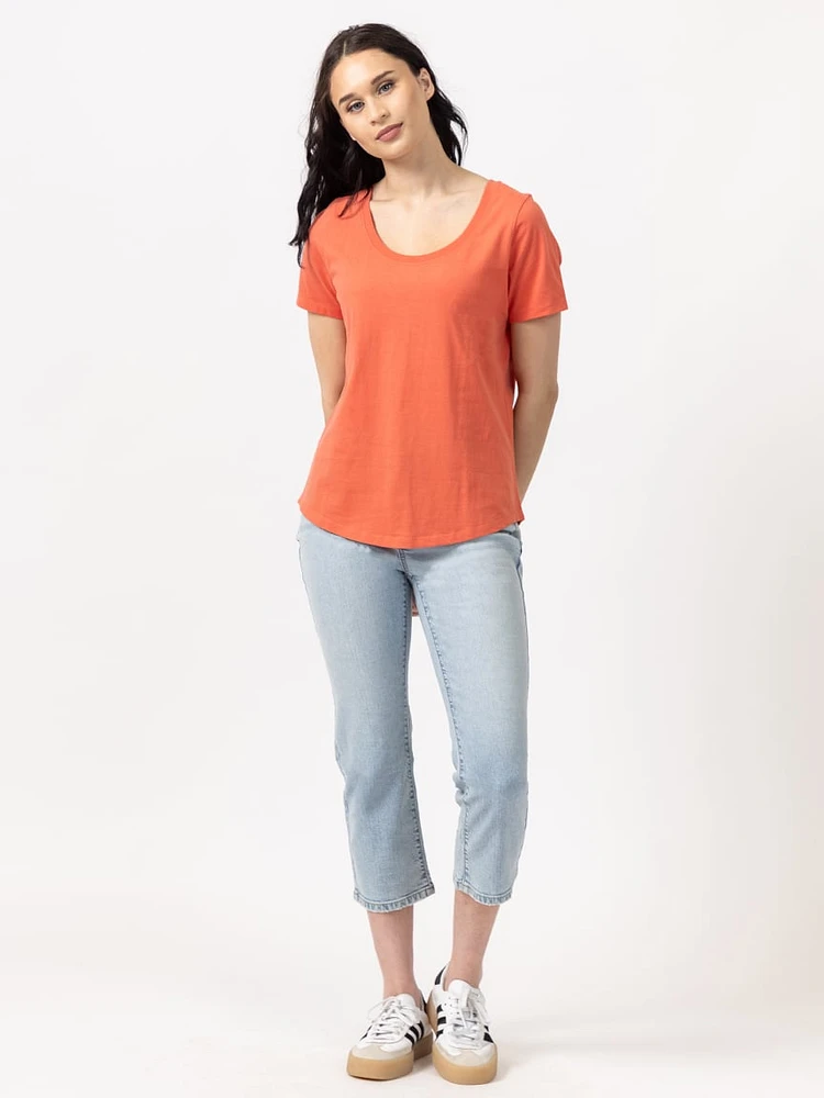 saige scoop neck t-shirt