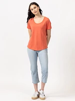 saige scoop neck t-shirt