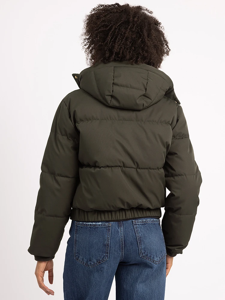 alyeska short puffer jacket