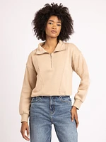 tatum 1/4 zip mock neck sweatshirt