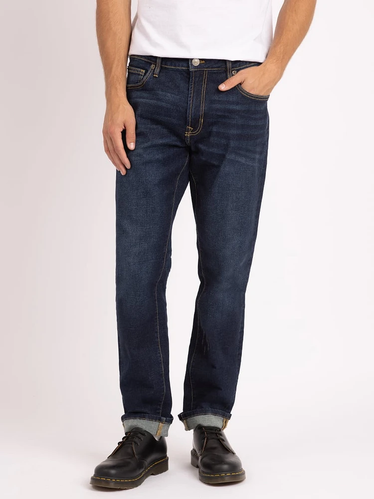 damon athletic straight jean dark authentic