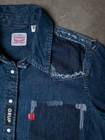 levi's pearl snap denim shirt