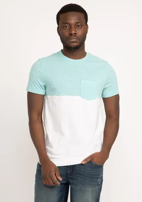 logan colourblock pocket t-shirt