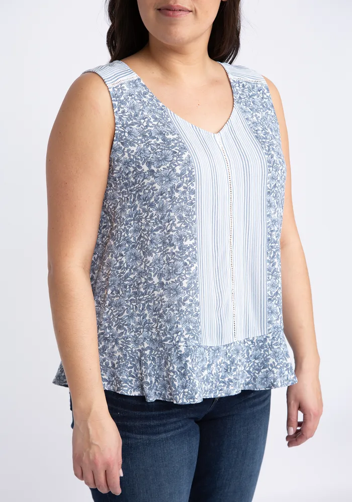 Calista peplum tank top