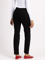 tegan straight leg jean black