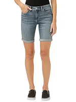 Elyse Mid Rise Luxe Stretch Bermuda Shorts
