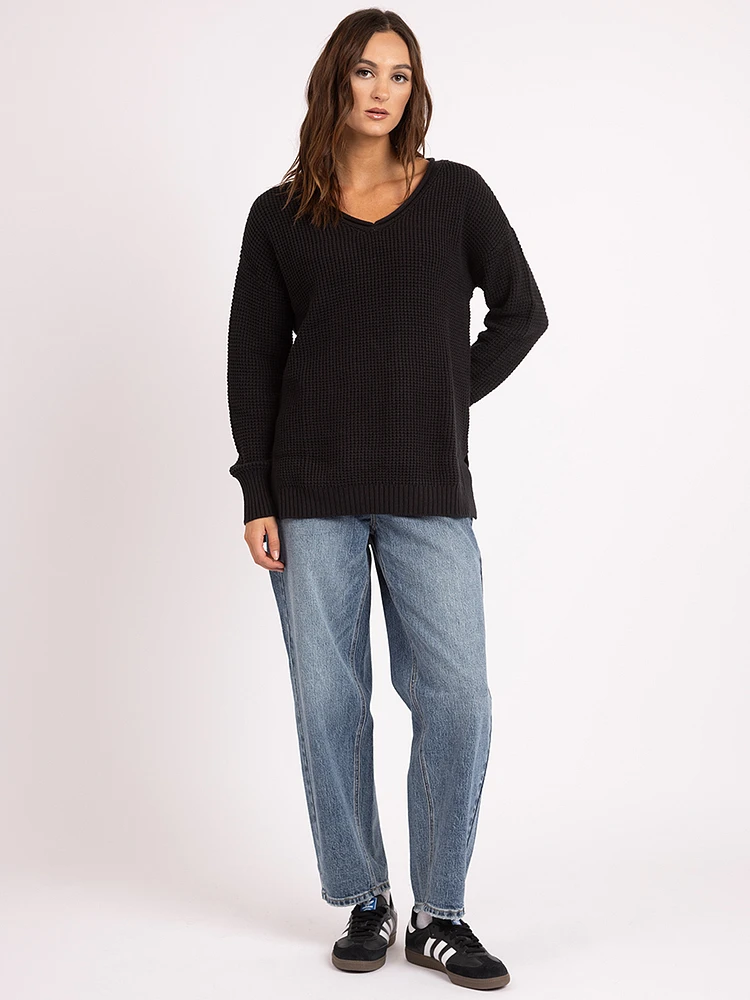 nevis v neck sweater