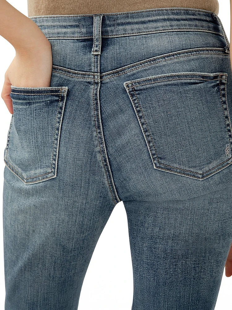 Beau High Rise Slim Leg Luxe Stretch Jeans