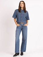 loretta denim shirt