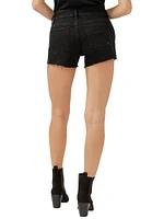 Boyfriend Mid Rise Luxe Stretch Shorts