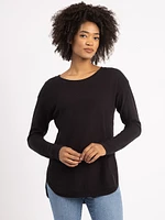 logan scoop neck top