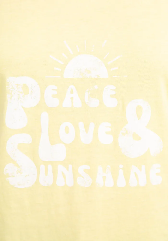 sunshine basic racerback graphic tank