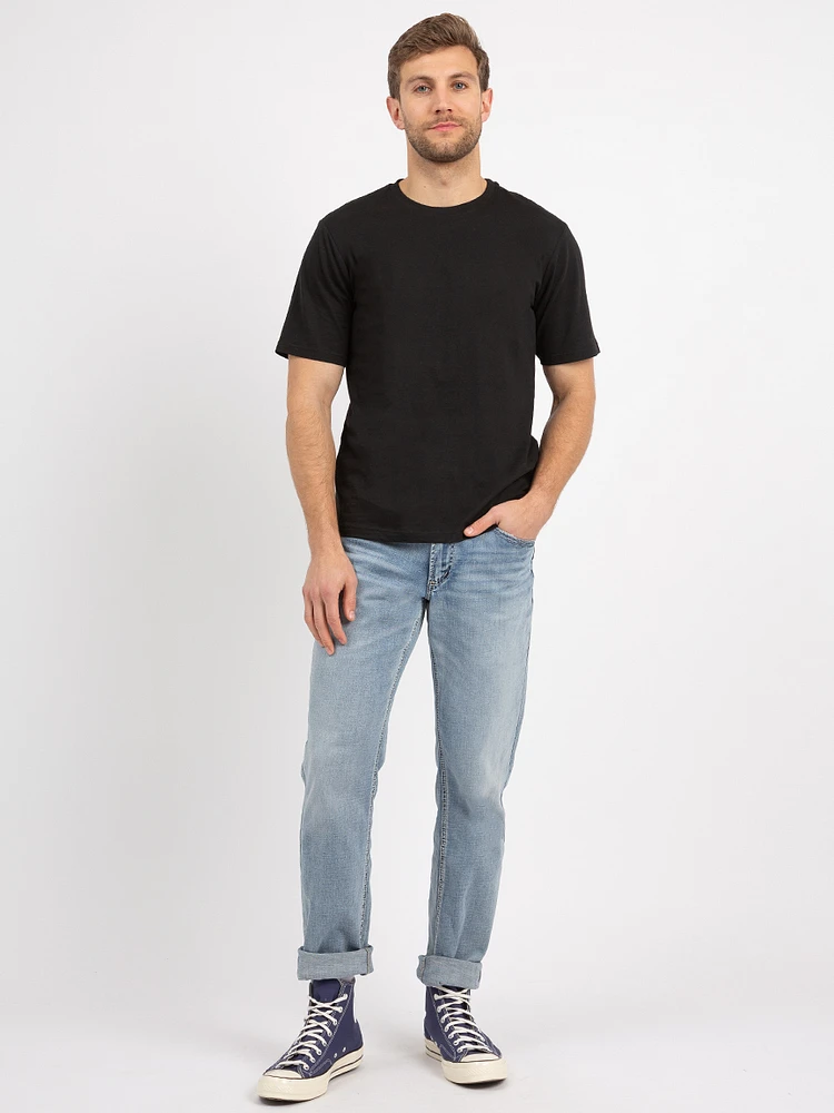 basic black crewneck t-shirt