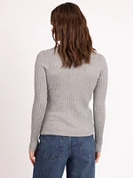 v neck henley sweater