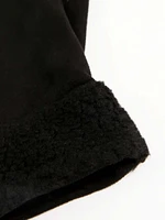 women's faux suede gloves