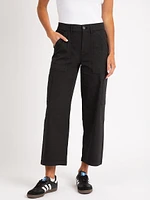 buffy high rise utility crop black