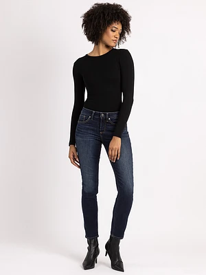 suki mid rise straight jeans