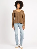 zarina v neck sweater