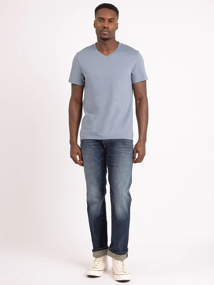 miles v neck basic tee